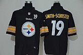 Nike Steelers 19 JuJu-Smith Schuster Black Team Big Logo Number Vapor Untouchable Limited Jersey,baseball caps,new era cap wholesale,wholesale hats